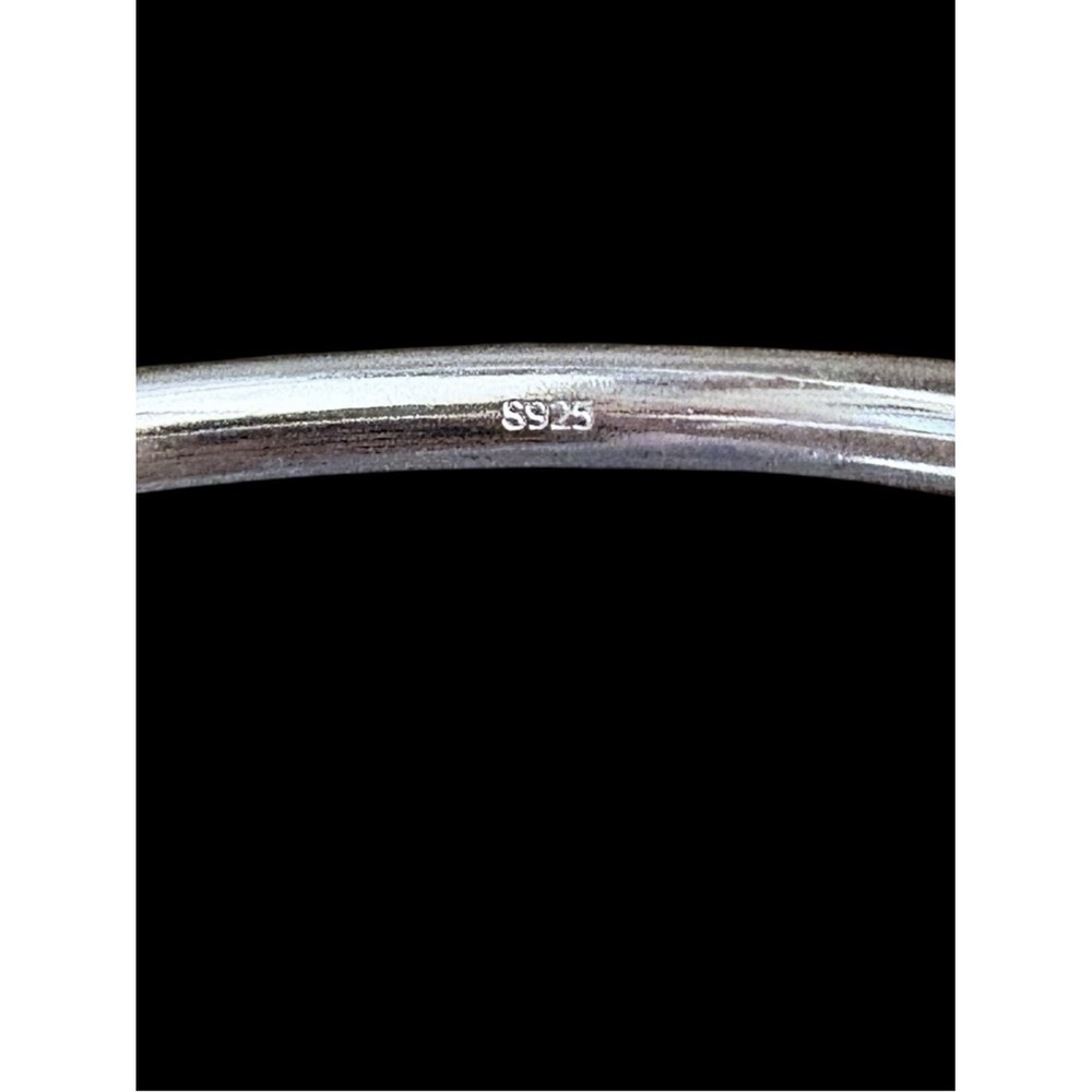 Sterling Silver Bangle Set Waterproof Boho Tarnish Free Stackable - Picture 15 of 15